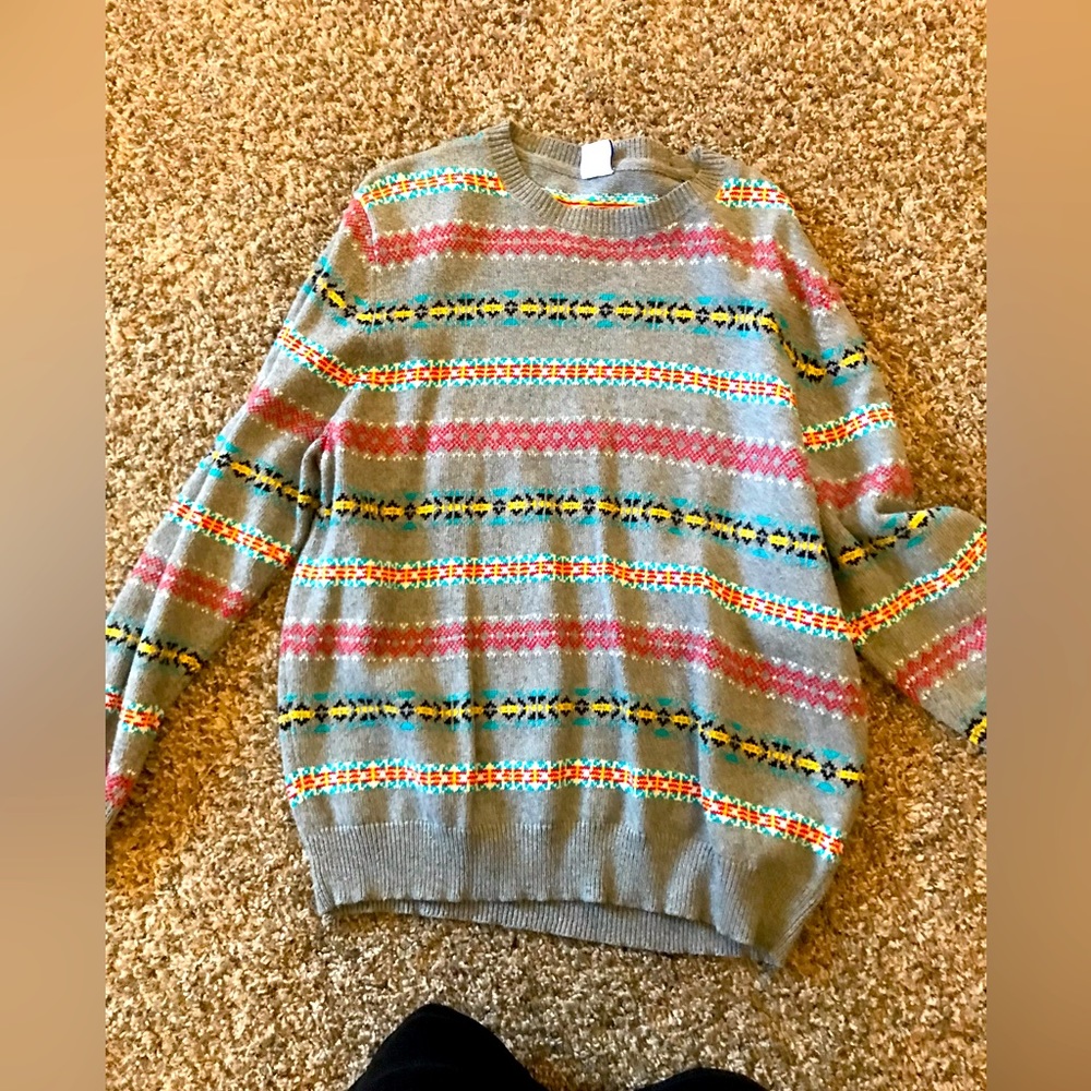 Aztec print  mens sweater